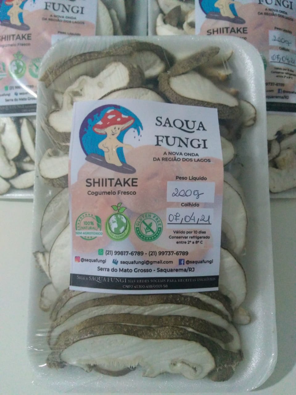 Shitakes fatiados (200g)